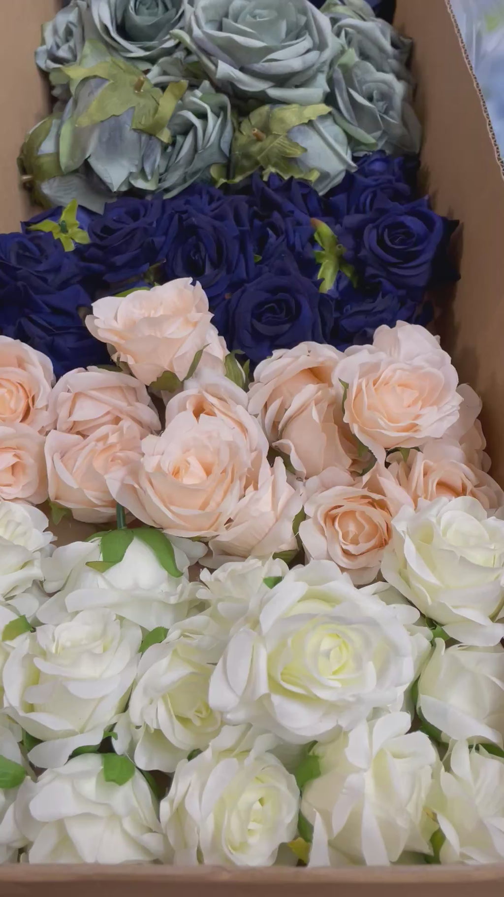 60/70 PCS Artificial Flower Heads (NS1), Mixed Colors for Wedding & DIY Decor