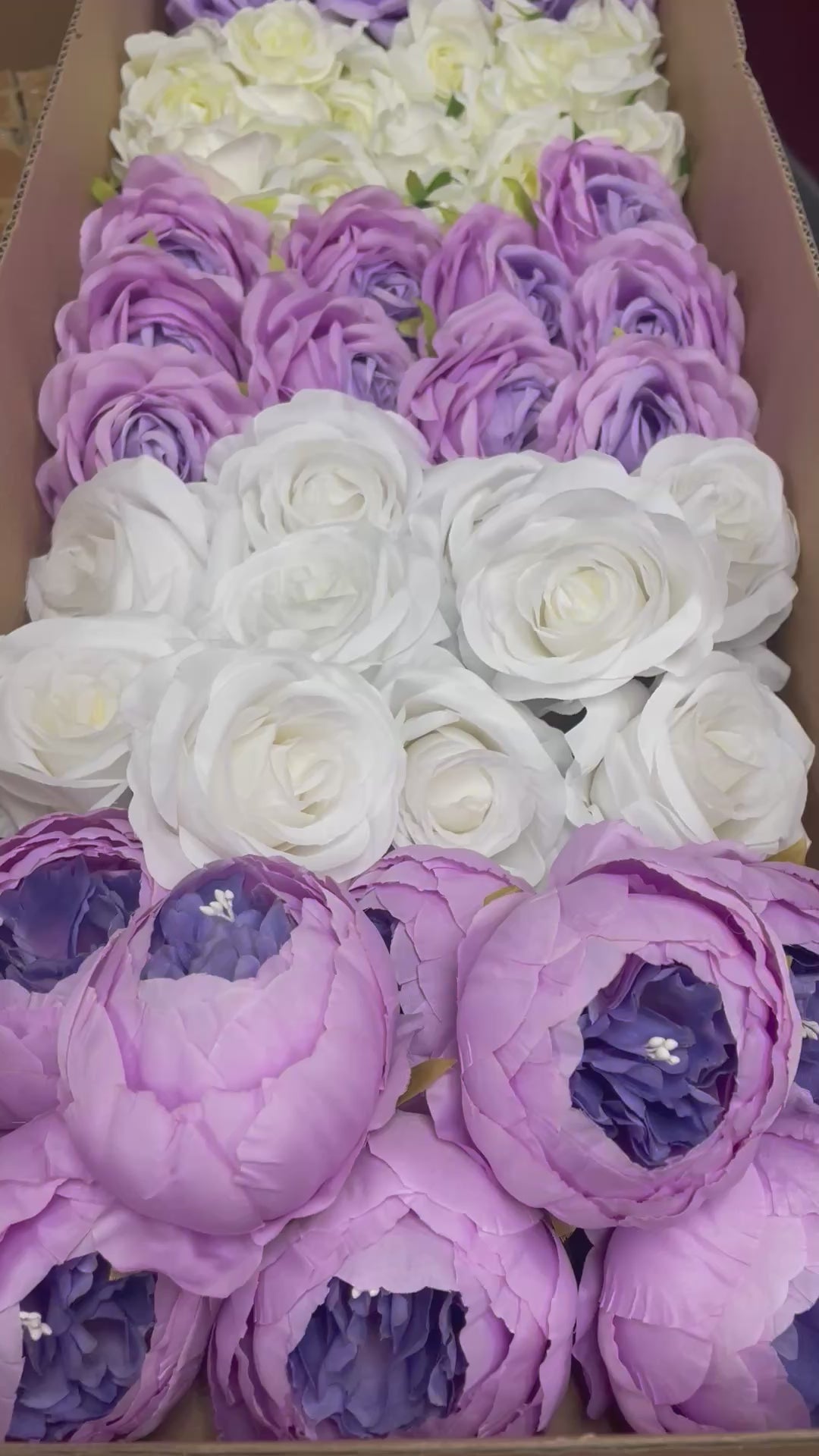 60/70 PCS Artificial Flower Heads (ZS3), Mixed Colors for Wedding & DIY Decor