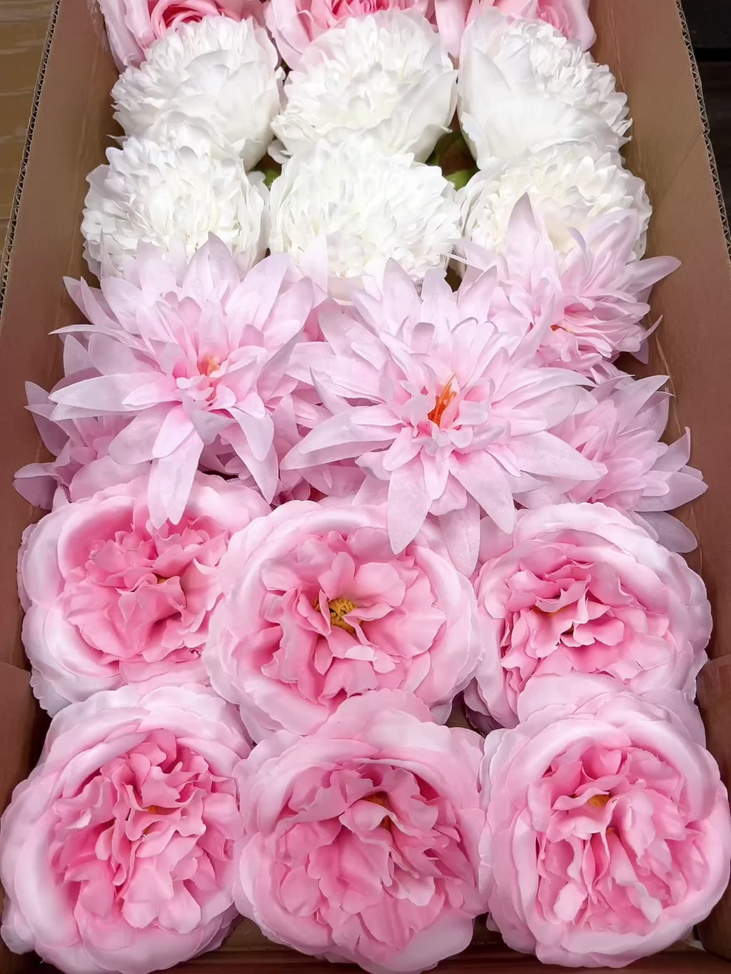 60/70 PCS Artificial Flower Heads (HS5), Mixed Colors for Wedding & DIY Decor