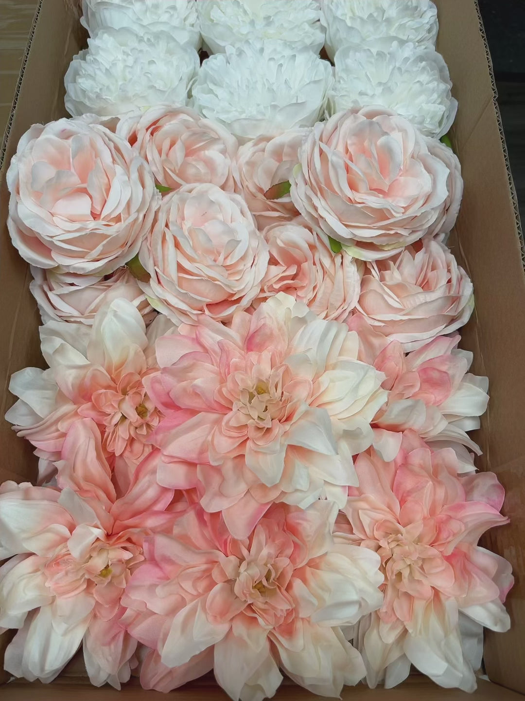 60/70 PCS Artificial Flower Heads (HS10), Mixed Colors for Wedding & DIY Decor