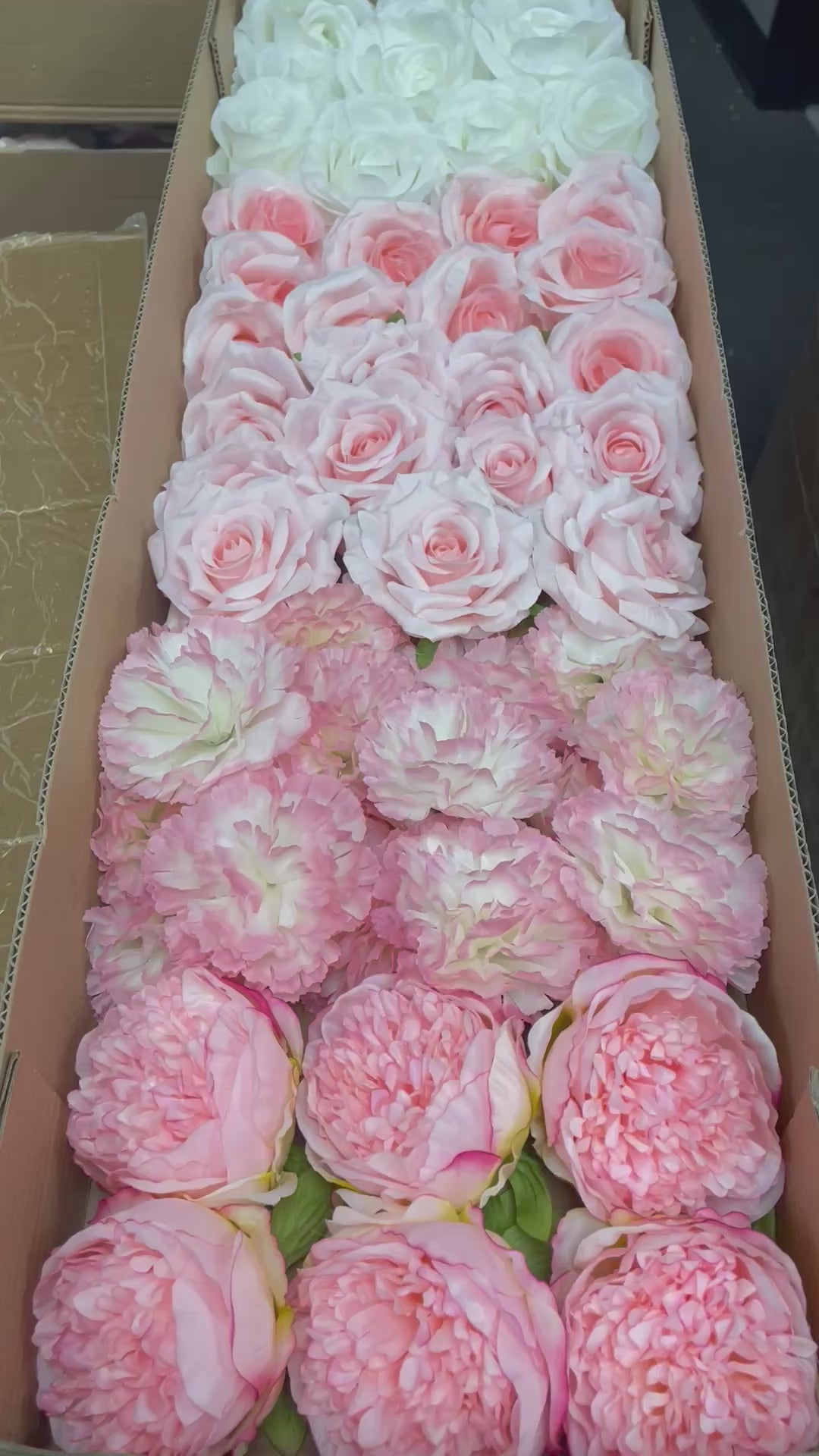 60/70 PCS Artificial Flower Heads (CS4B), Mixed Colors for Wedding & DIY Decor