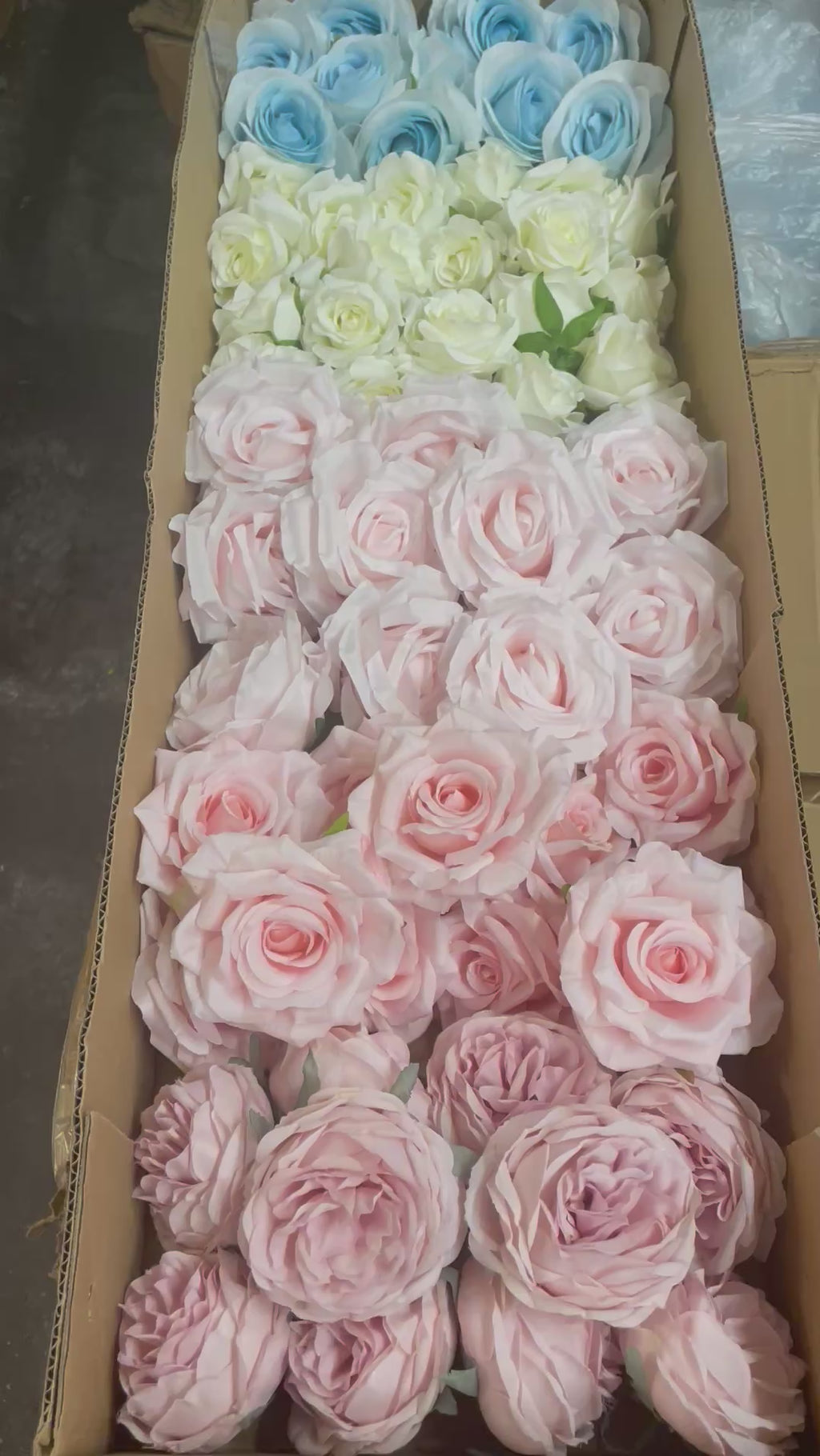 60/70 PCS Artificial Flower Heads(BS1) – Mixed Colors for Wedding & DIY Decor