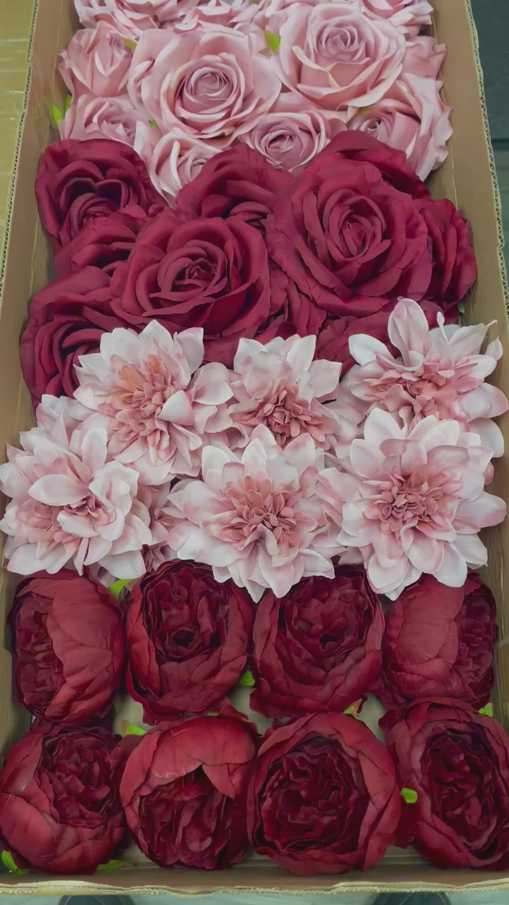 60/70 PCS Artificial Flower Heads (BP1CE), Mixed Colors for Wedding & DIY Decor