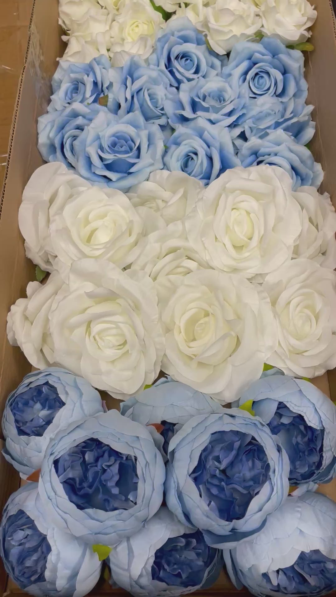 60/70 PCS Artificial Flower Heads (LS5CE), Mixed Colors for Wedding & DIY Decor