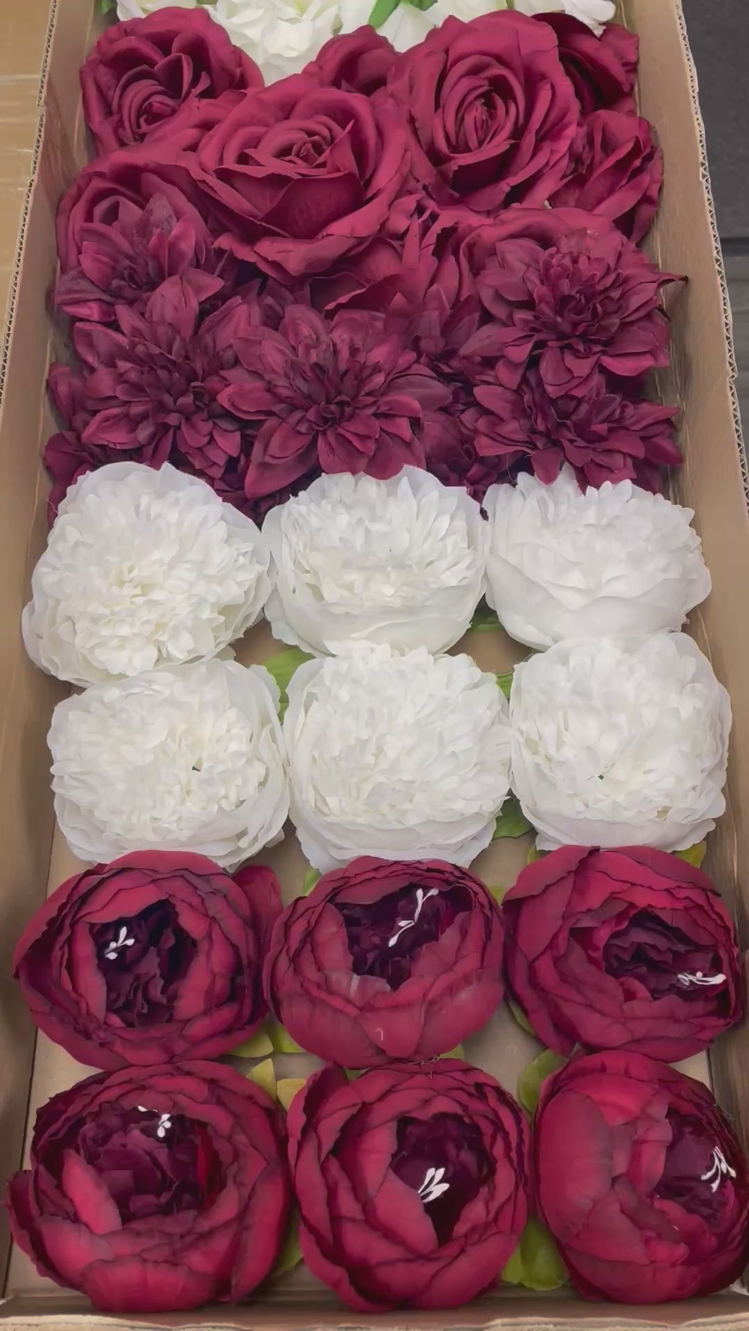 60/70 PCS Artificial Flower Heads (BW1), Mixed Colors for Wedding & DIY Decor