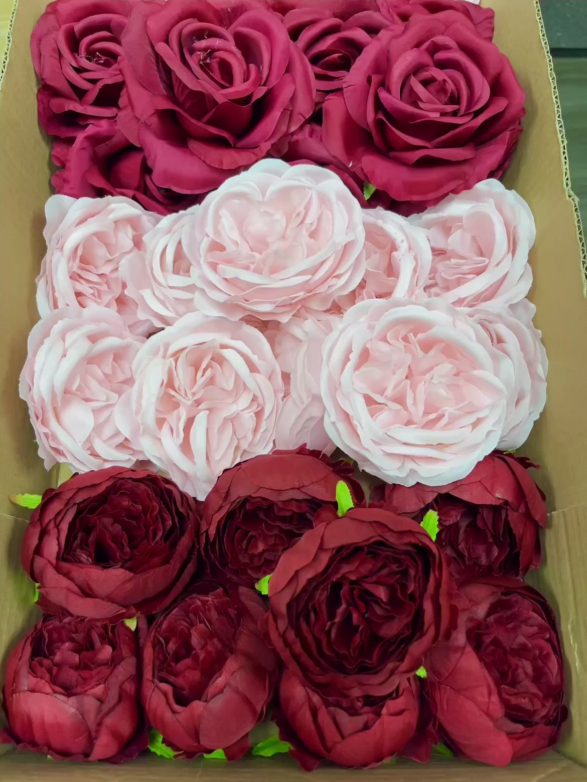 60/70 PCS Artificial Flower Heads (BP1), Mixed Colors for Wedding & DIY Decor