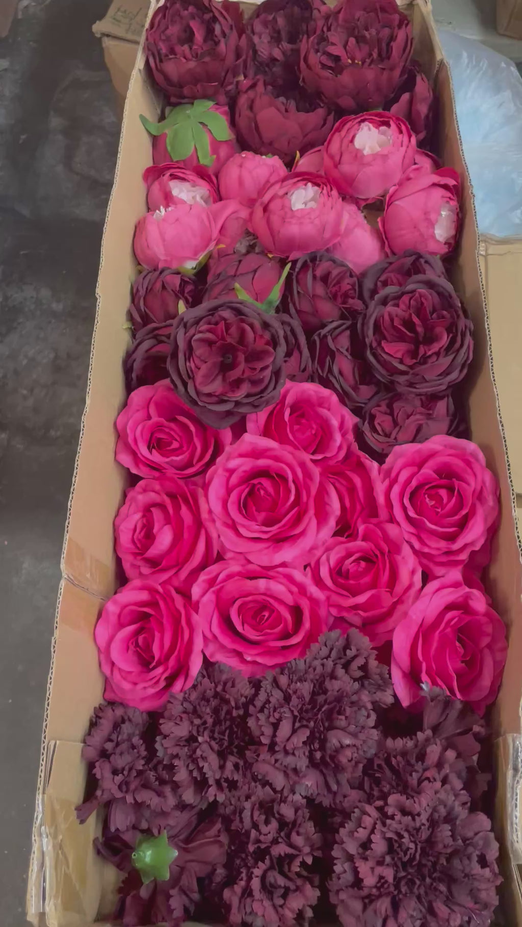 50/60 PCS Artificial Flower Heads(BH1), Mixed Colors for Wedding & DIY Decor