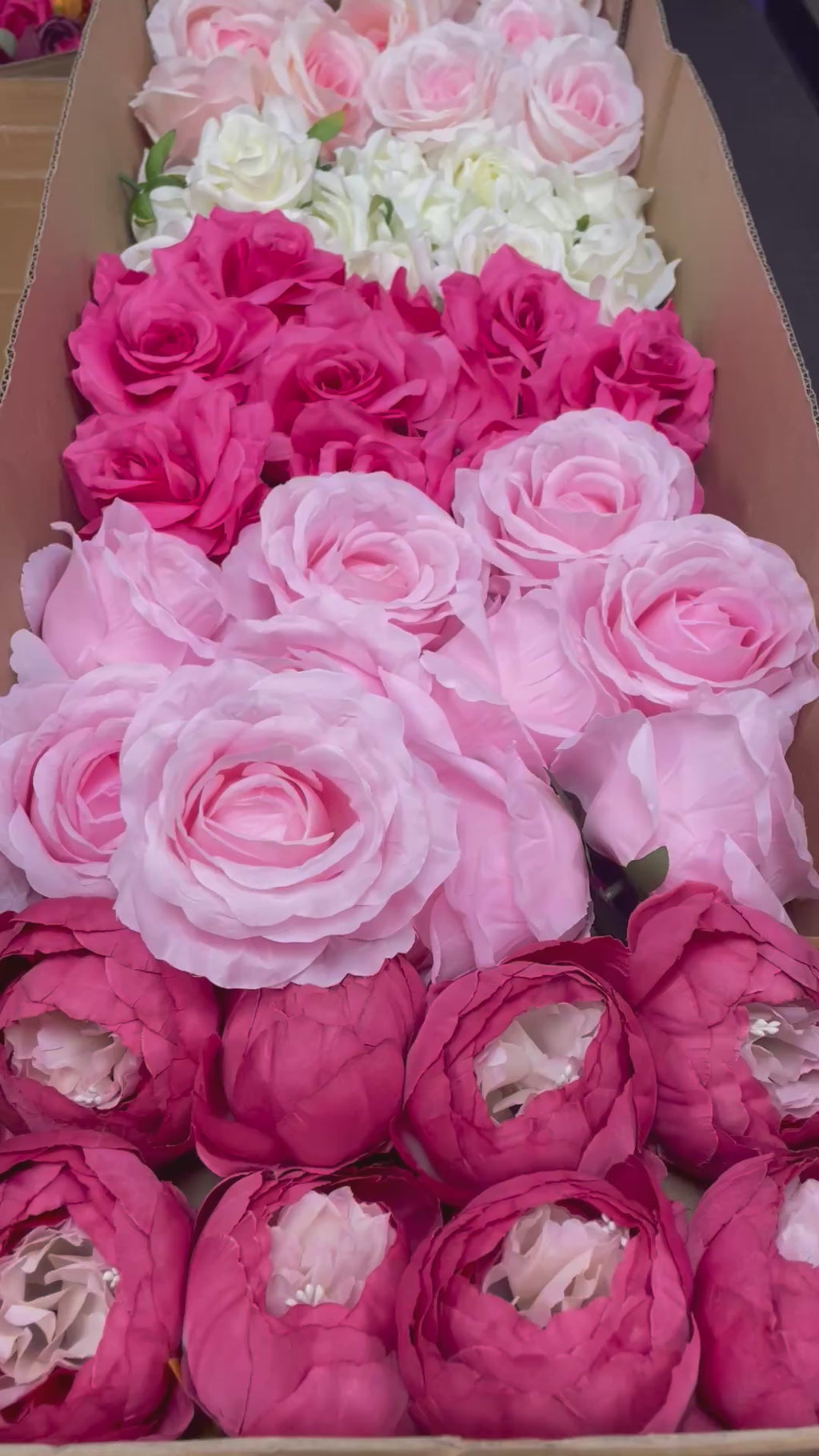 60/70 PCS Artificial Flower Heads (AS1BC1), Mixed Colors for Wedding & DIY Decor