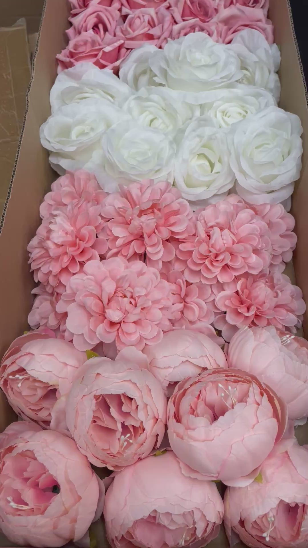 60/70 PCS Artificial Flower Heads (PS3), Mixed Colors for Wedding & DIY Decor